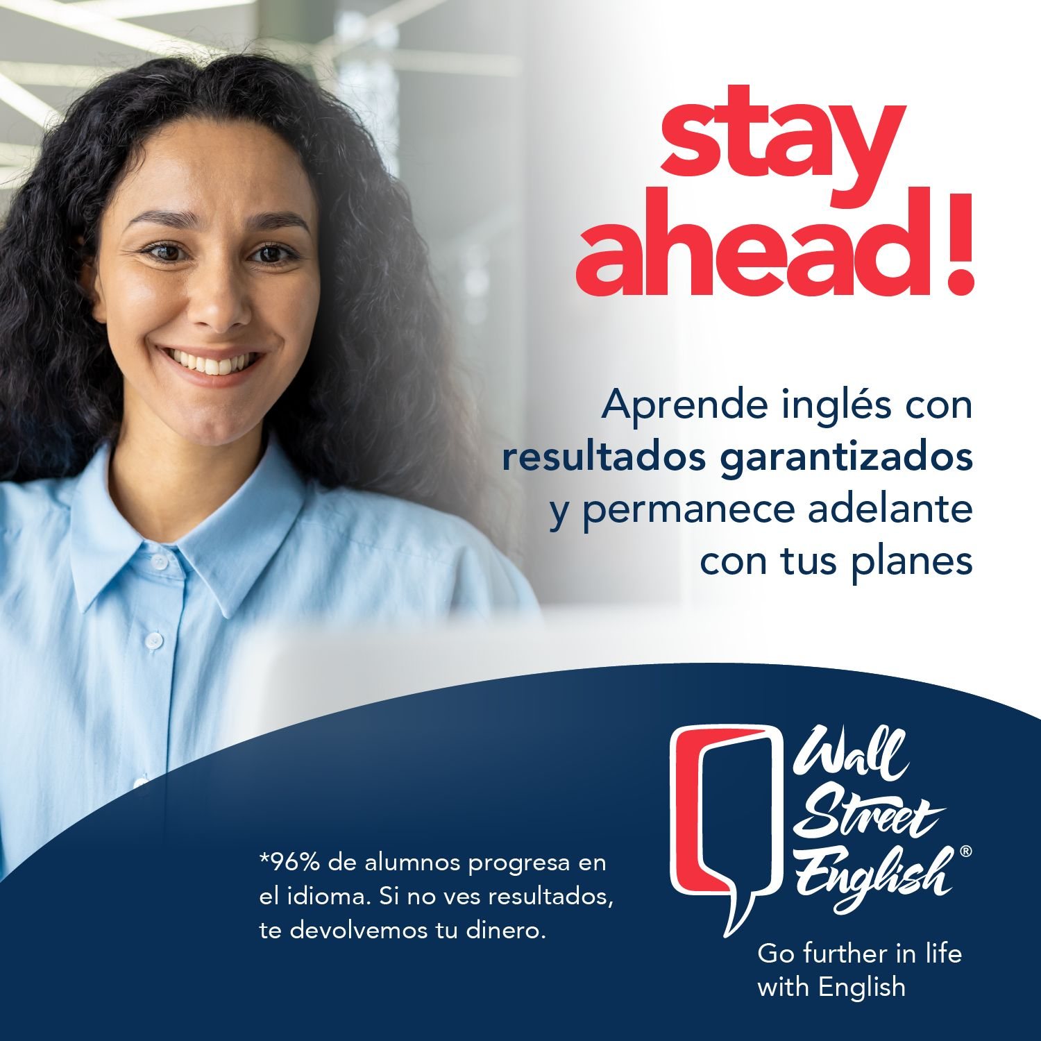 Wall Street English ad, stay ahead